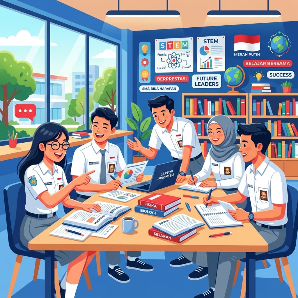 Ilustrasi siswa Triton Denpasar yang berprestasi